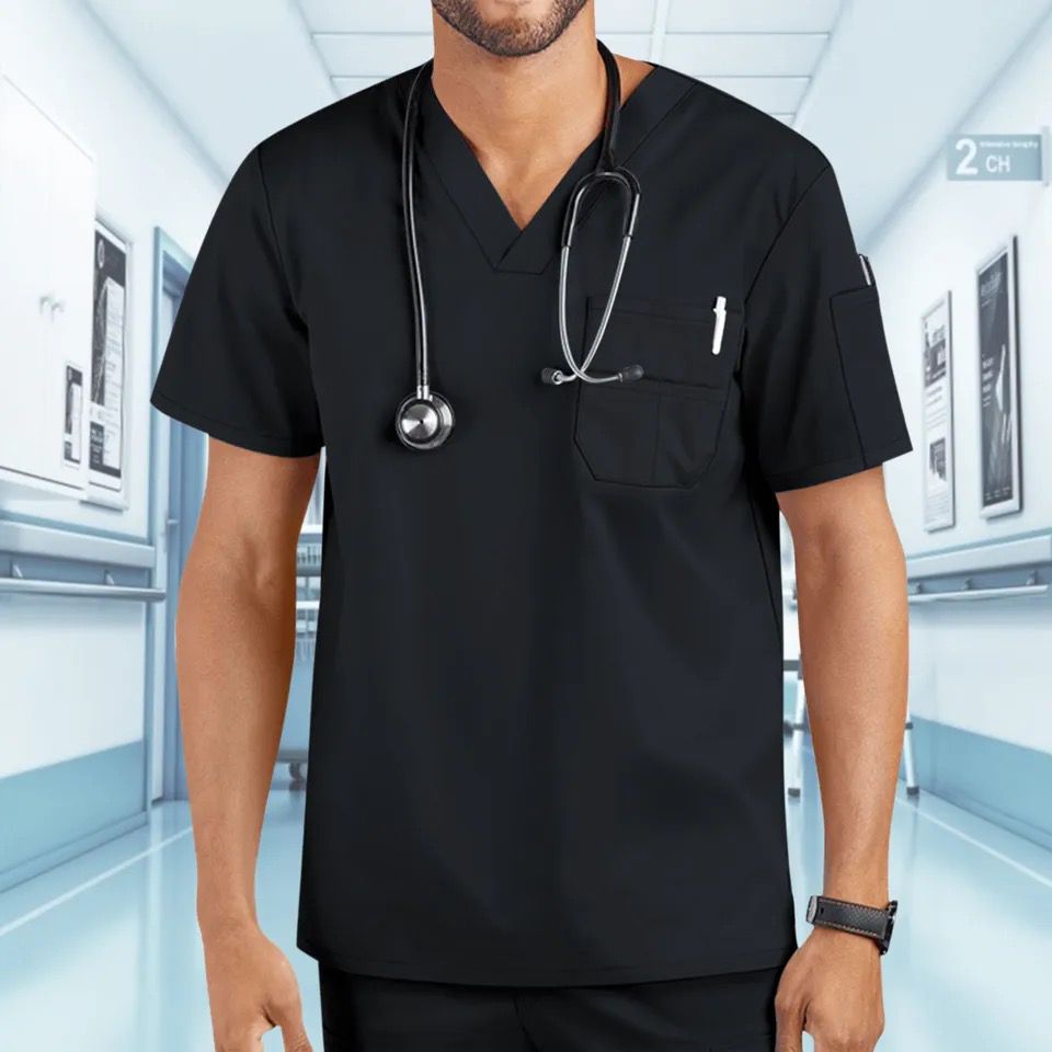 Men's  Nursing Scrubs 2pcs Set 