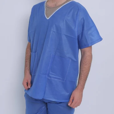 Unisex Nursing Disposable Scrubs Suit Set (30pcs/case)