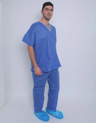 Unisex Nursing Disposable Scrubs Suit Set (30pcs/case)