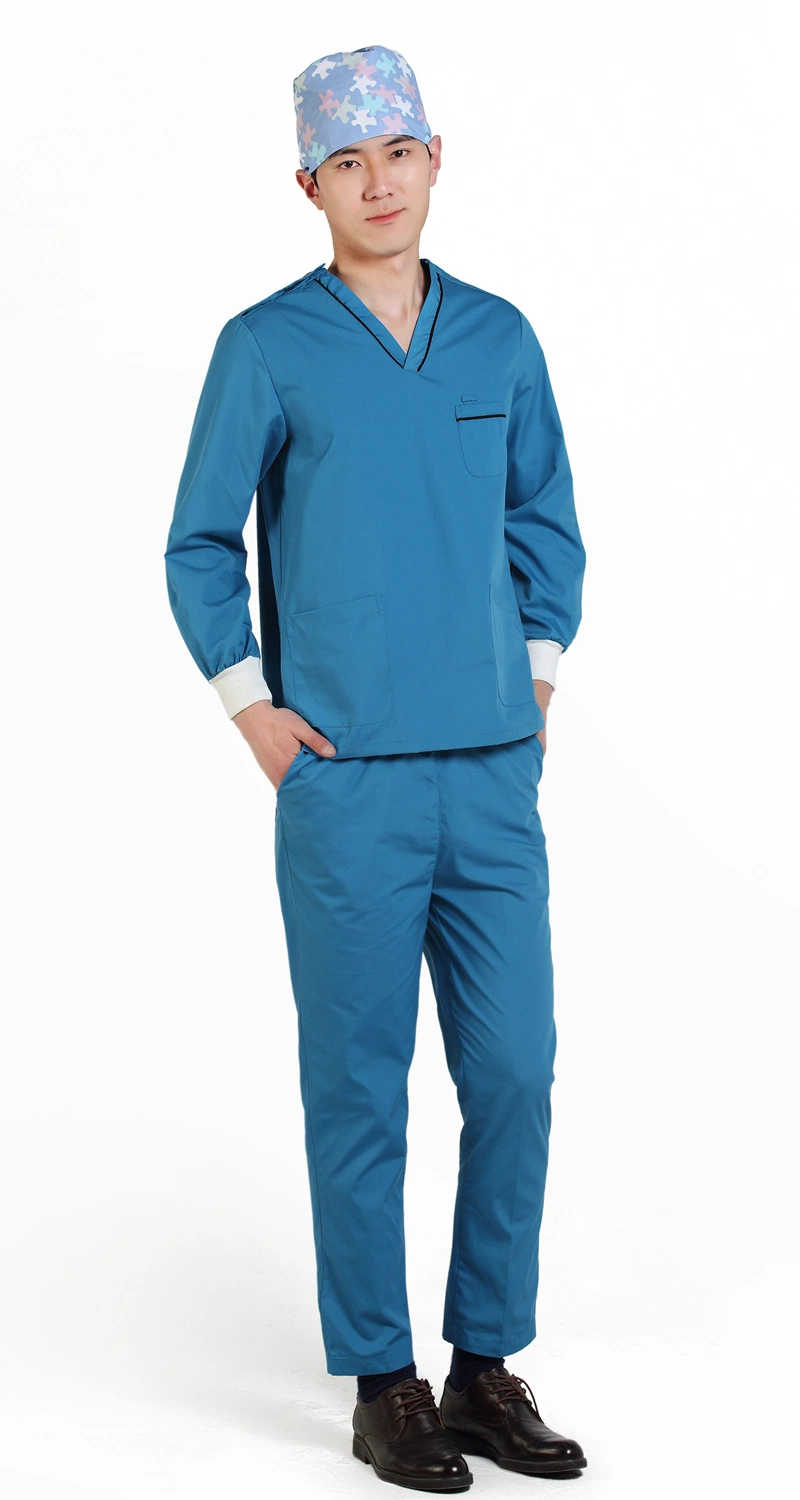 2Pocket Long Sleeve Nursing  Scrub  Set -  Men 